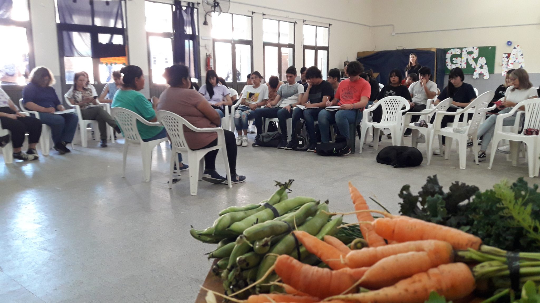 Comunicación Comunitaria y Soberanía Alimentaria: Se realizaron talleres junto a estudiantes de Monte Vera