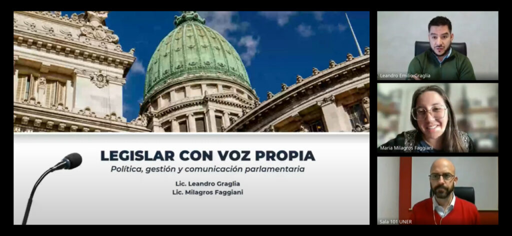 Se realizó una clase virtual abierta sobre la comunicación parlamentaria