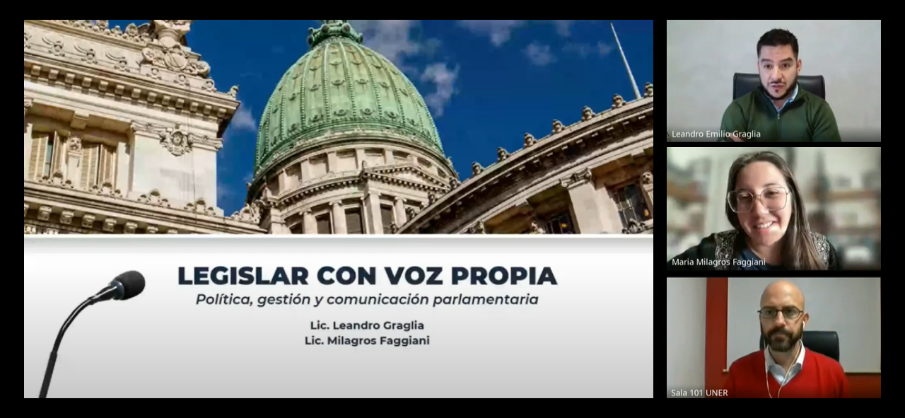 Se realizó una clase virtual abierta sobre la comunicación parlamentaria