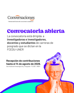Convocatoria abierta de Revista Conversaciones