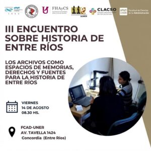 III Encuentro sobre Historia de Entre Ríos