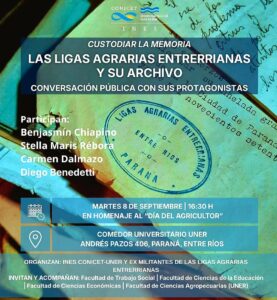 Custodiar la memoria: conversación pública sobre las Ligas Agrarias Entrerrianas y su archivo